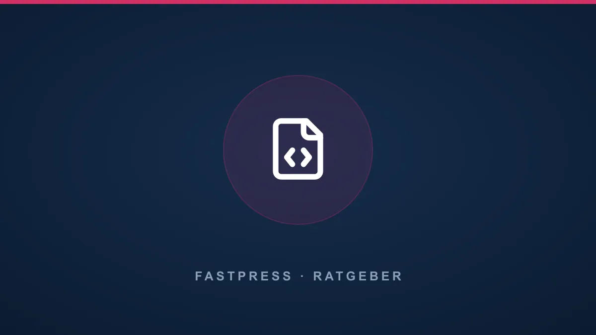WordPress schneller machen: Dateien nur dort laden, wo sie nötig sind